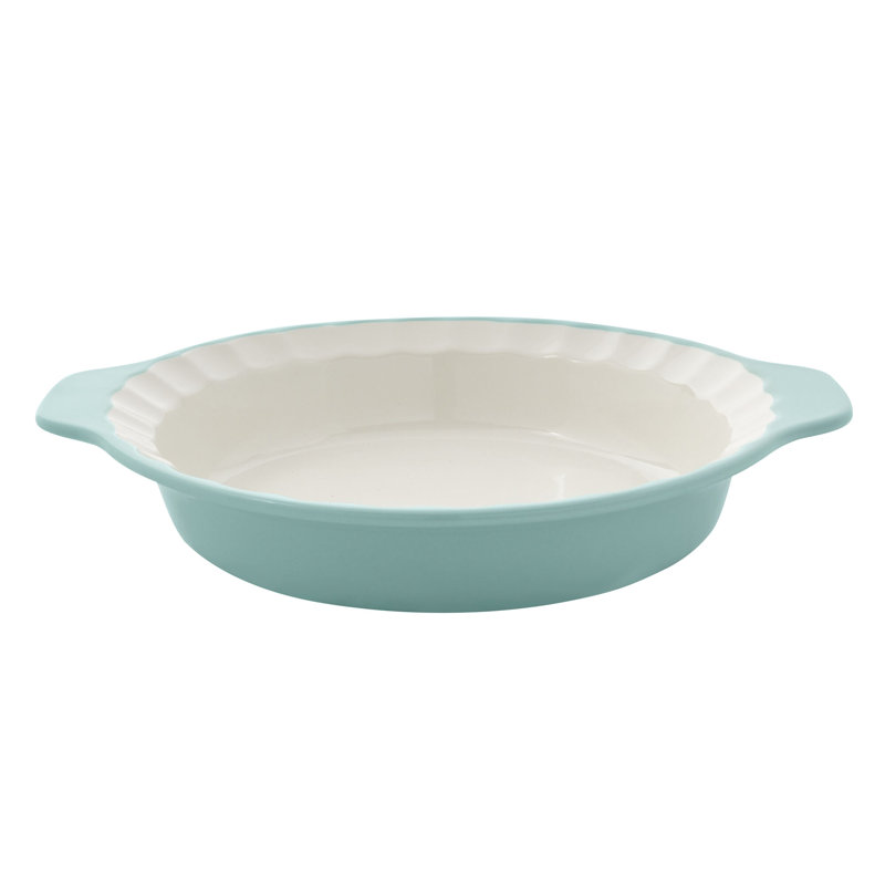 KitchenAid Vitrified Stoneware Rectangular Baker Dish 4.5 Quart New popular Aqua Sky